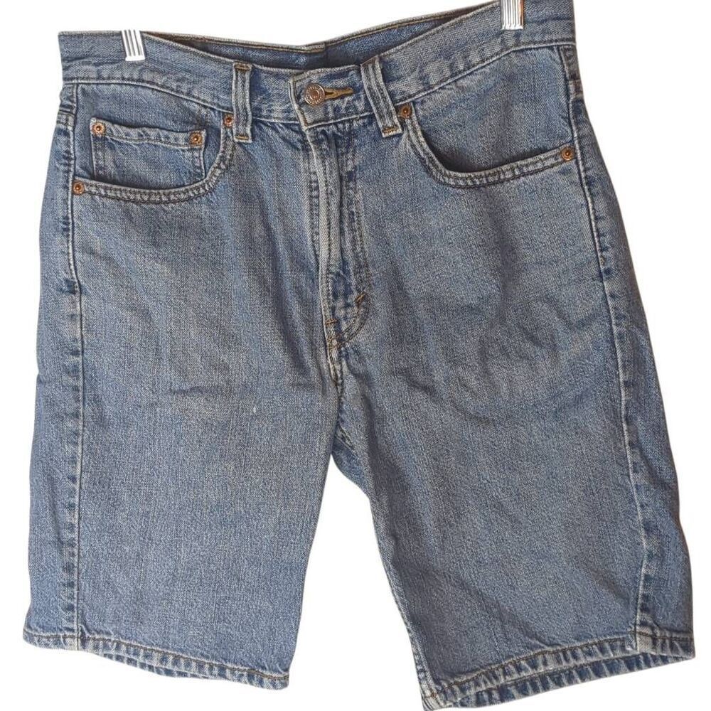 Levis High Rise Light Wash Knee Length Bermuda Short 32 10 Inseam Levis High Rise Light Wash Knee Length Bermuda Short 32 10 Inseam
